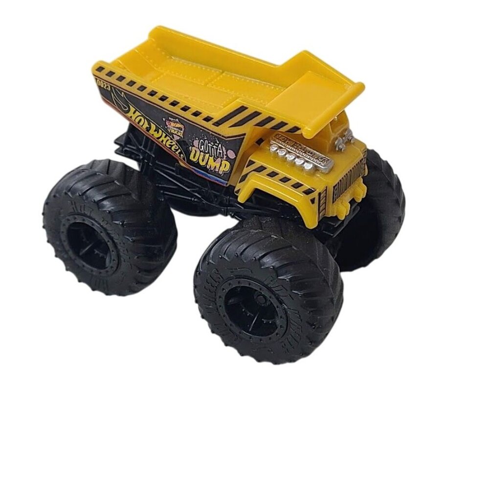 Hot Wheels Monster Trucks Gotta Dump Yellow Dump Truck Mattel